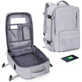 Nylon Backpack Business Travel Backpack with USB Port