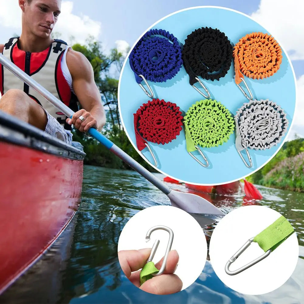 Nylon Carabiner Fishing Rod Holder Safety Paddle Leash
