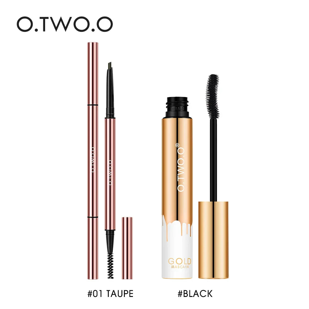 O.TWO.O Mascara Eyebrow Pencil Makeup Set Waterproof Long-lasting