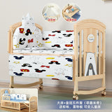 Nanjiren Crib Solid Wood Paint-Free Multifunctional Baby BB