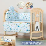 Nanjiren Crib Solid Wood Paint-Free Multifunctional Baby BB