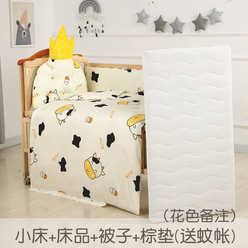 Baby Crib Electric Bassinet Solid Wood Paint-Free Automatic