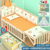 Yubele Crib Solid Wood Unpainted Babies' Bed Children's