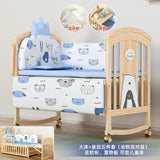 Nanjiren Crib Solid Wood Paint-Free Multifunctional Baby BB