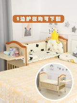 Baby Crib Electric Bassinet Solid Wood Paint-Free Automatic