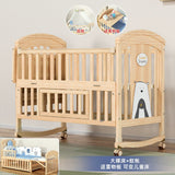 Nanjiren Crib Solid Wood Paint-Free Multifunctional Baby BB
