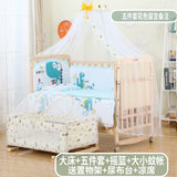 Zhitong Crib Solid Wood Paint-Free Multifunctional Bassinet Babies'