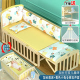 Yubele Crib Solid Wood Unpainted Babies' Bed Children's