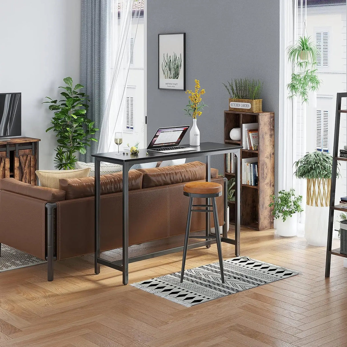 ODK 63" Bar Table, Height Pub Counter Rectangular