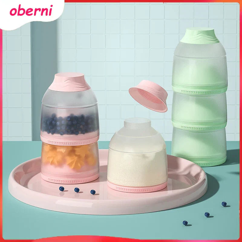 Oberni baby milk powder box/portable food storage box/outside