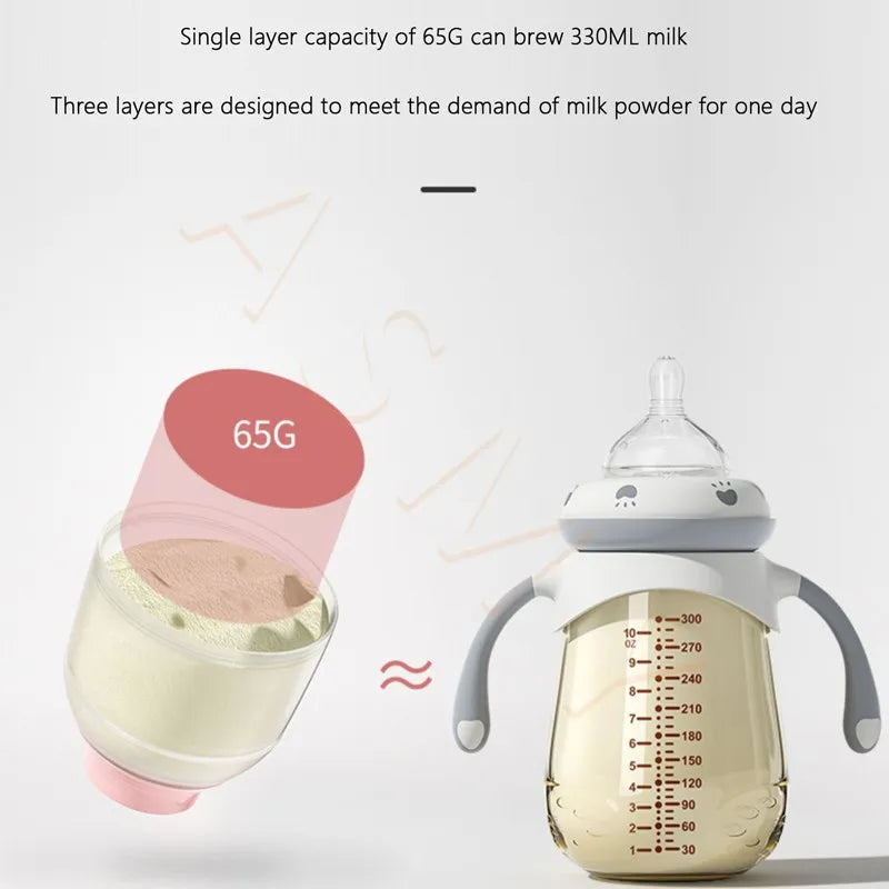 Oberni baby milk powder box/portable food storage box/outside