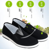 Old Beijing Cloth Shoes for Men Traditional Chinese Style Kung Fu Bruce Lee Tai Chi Retro Rubber Sole Shoes 38-45