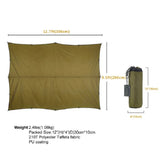 OneTigris 210T Polyester Sun Shelter 3x4m Compact Versatile