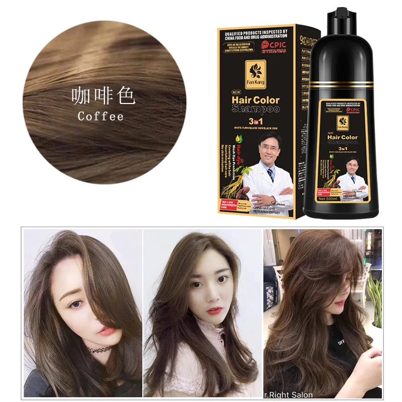 Organic Permanent Hair Shampoo to Dye canas Women