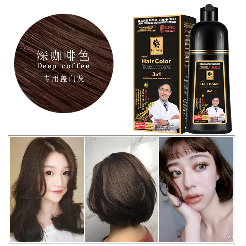 Organic Permanent Hair Shampoo to Dye canas Women