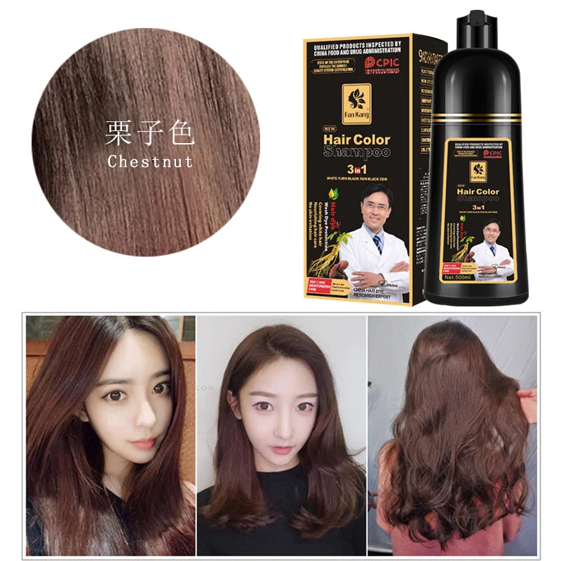 Organic Permanent Hair Shampoo to Dye canas Women