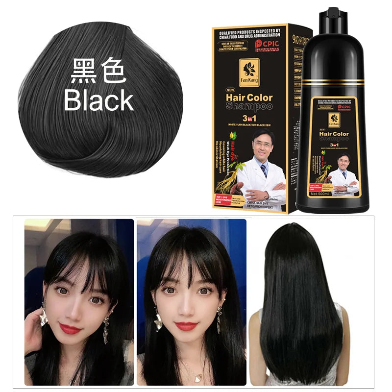 Organic Permanent Hair Shampoo to Dye canas Women