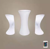 Out Door Use LED illuminated Bar Cocktail Table