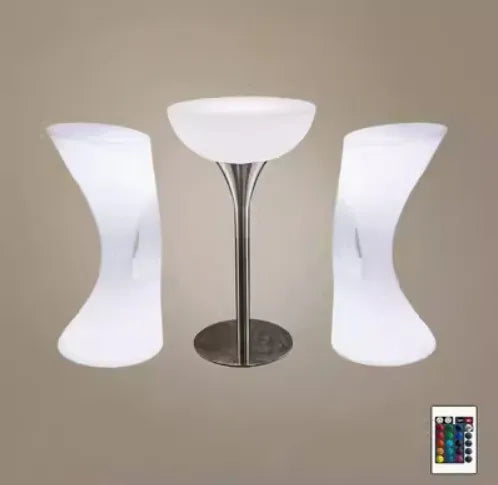 Out Door Use LED illuminated Bar Cocktail Table