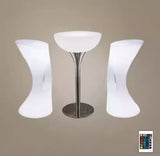 Out Door Use LED illuminated Bar Cocktail Table