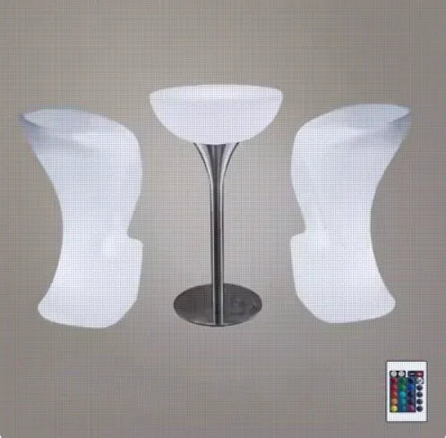 Out Door Use LED illuminated Bar Cocktail Table