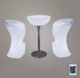 Out Door Use LED illuminated Bar Cocktail Table