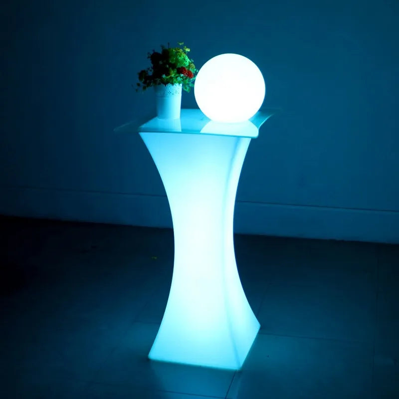 Out Door Use LED illuminated Bar Cocktail Table
