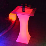 Out Door Use LED illuminated Bar Cocktail Table