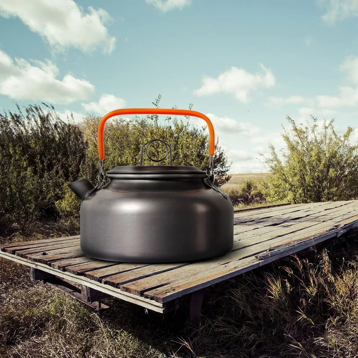 Outdoor Camping Cookware Kit Aluminum Portable Nonstick Cooking