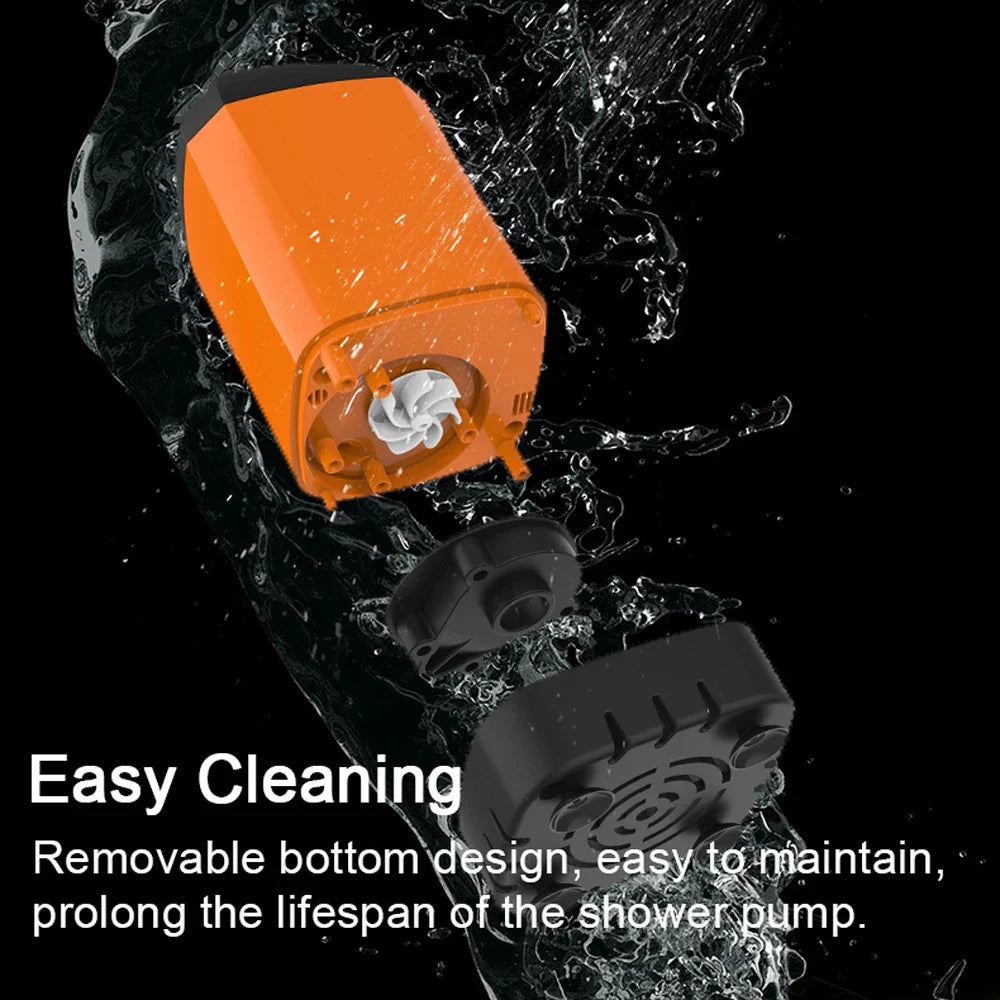 Outdoor Camping Shower Portable Electric Shower Pump Waterproof