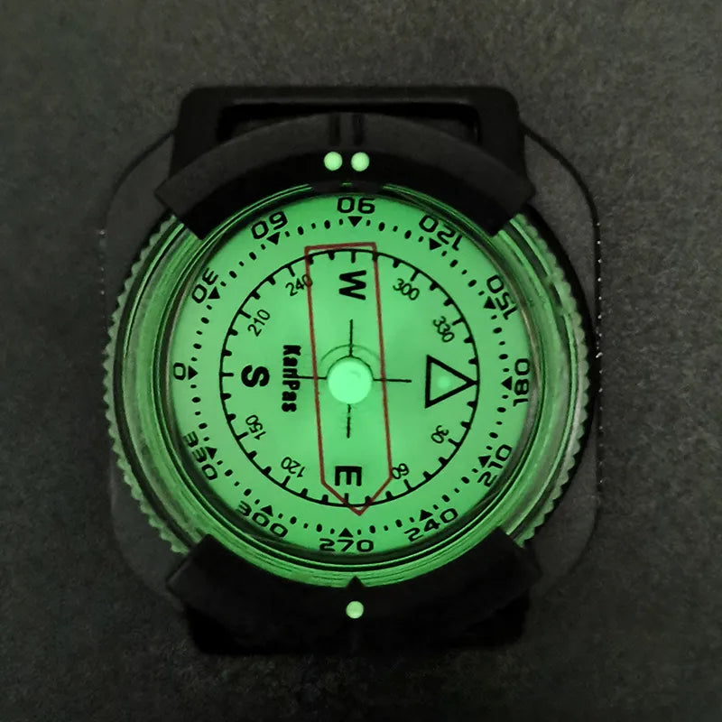 Outdoor Compass Professional 60M /197Ft Diving Compass Waterproof