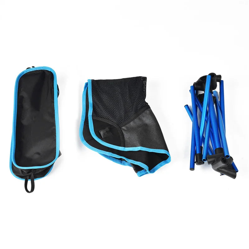 Outdoor Folding Beach Chair Camping Light Moon Chair