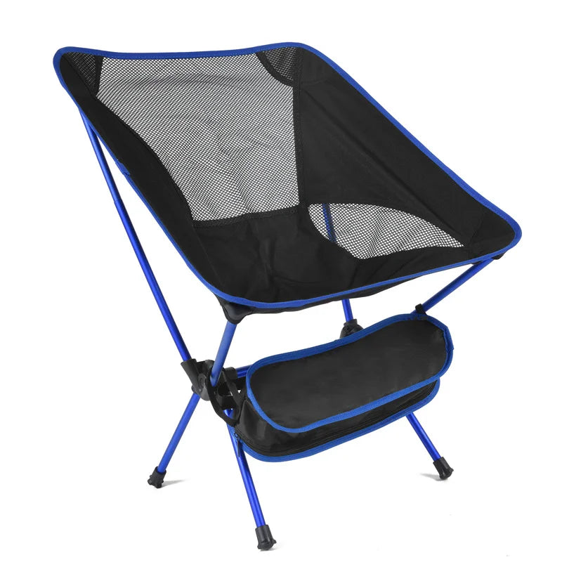 Outdoor Folding Beach Chair Camping Light Moon Chair
