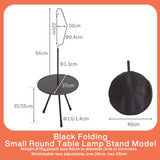 Outdoor Folding Picnic Table Round Camping Table Aluminum