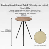 Outdoor Folding Picnic Table Round Camping Table Aluminum