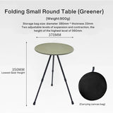 Outdoor Folding Picnic Table Round Camping Table Aluminum