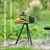 Outdoor Folding Picnic Table Round Camping Table Aluminum
