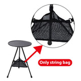 Outdoor Folding Picnic Table Round Camping Table Aluminum