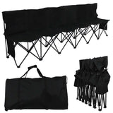 Outdoor Furniture 6 Seats Portable Folding Bench Sports