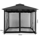 Outdoor Gazebo Mosquito Netting Universal Replacement Canopy Net