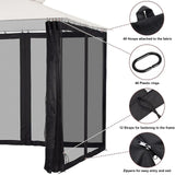 Outdoor Gazebo Mosquito Netting Universal Replacement Canopy Net
