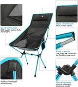 Outdoor Portable Camping Chair Oxford Cloth Folding Lengthen