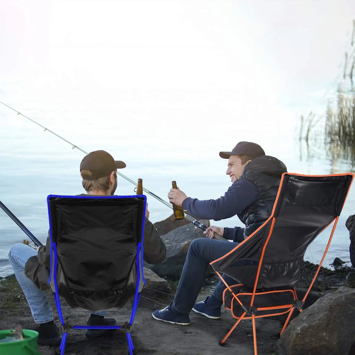 Outdoor Portable Camping Chair Oxford Cloth Folding Lengthen