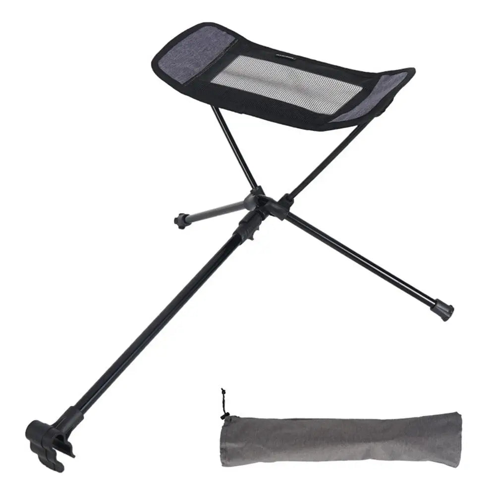 Outdoor Portable Folding Chair Retractable Footrest Leg Rest