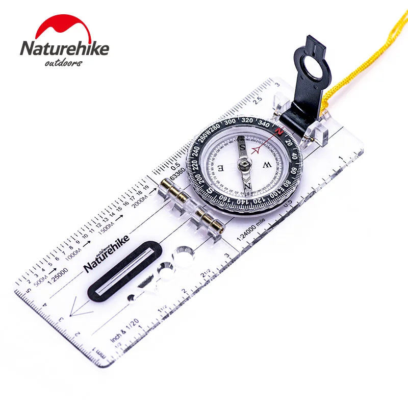Outdoor Sports Foldable Compass Liquid Filling Dial Transparent