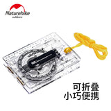 Outdoor Sports Foldable Compass Liquid Filling Dial Transparent