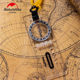 Outdoor Sports Foldable Compass Liquid Filling Dial Transparent