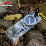 Outdoor Sports Foldable Compass Liquid Filling Dial Transparent