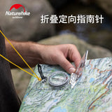 Outdoor Sports Foldable Compass Liquid Filling Dial Transparent