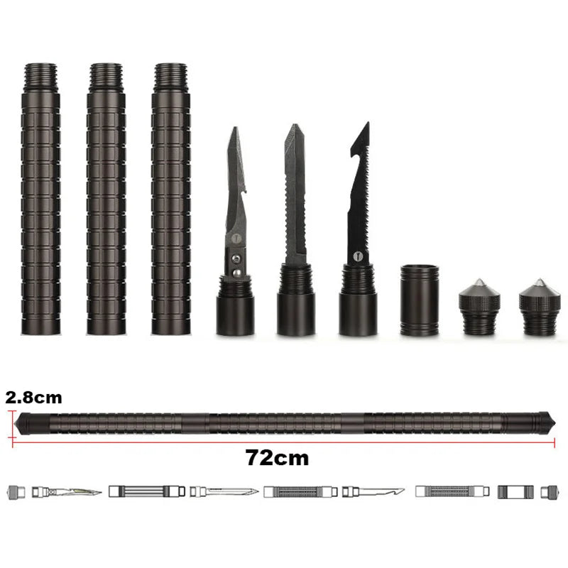 Outdoor multi tool Camp DIY Self Defense Stick